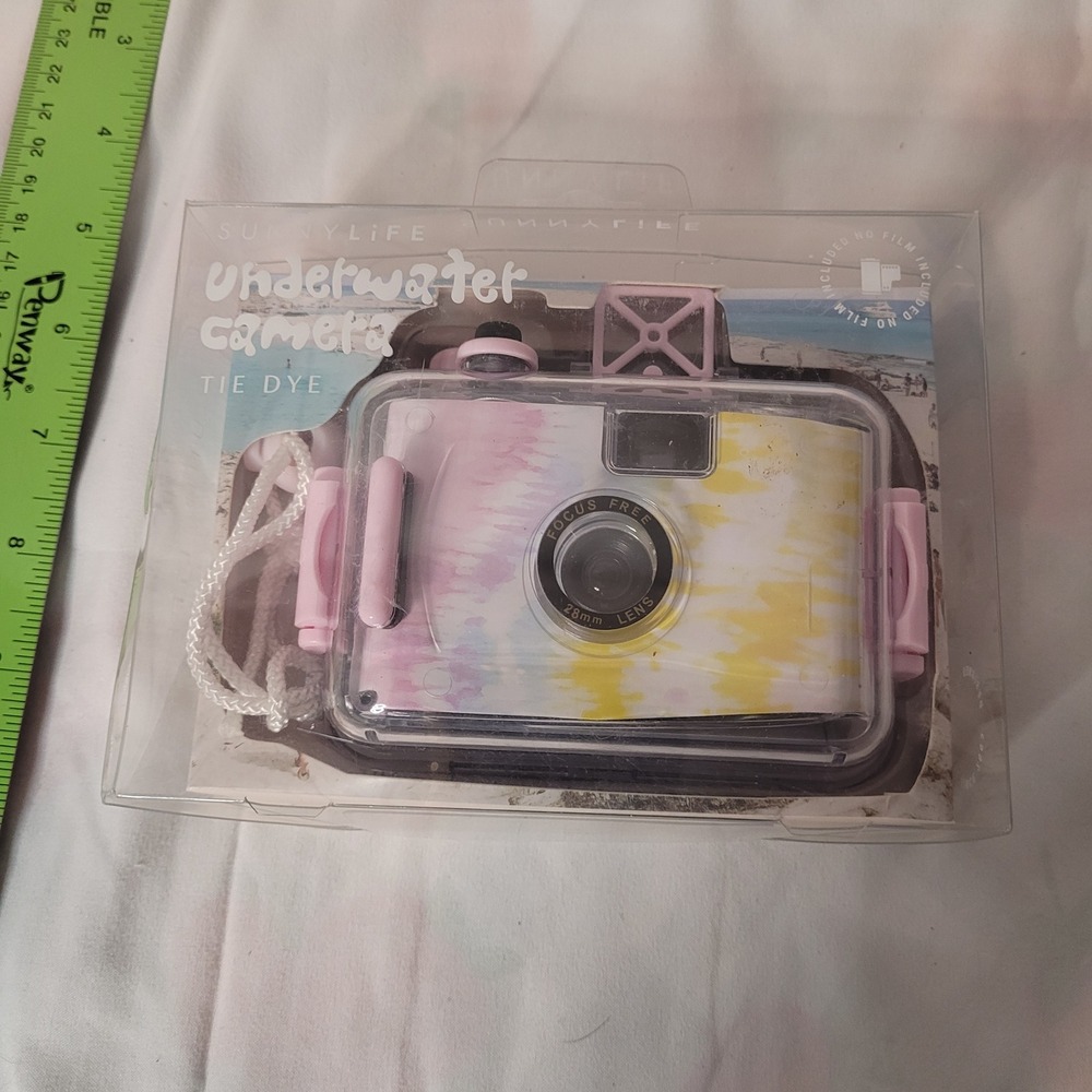 Sunnylife Underwater Film Camera Tie Dye Pastel 35mm Retro Waterproof NIB